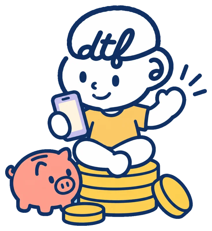 Ash, the Dare to Finance mascot, waving hello