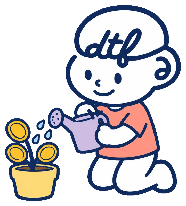 Ash watering a money plant